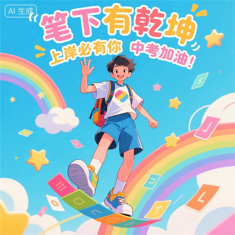 奔跑吧，少年！更加辽阔的未来等你！中考加油！